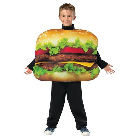 Imposta Costumes - Kids' Get Real Cheeseburger Costu Burgundy - Picture 1 of 1